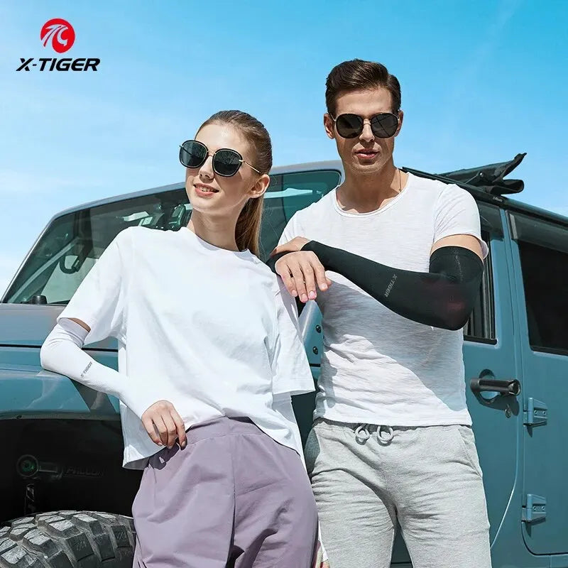 X-TIGER UV Protection Ice Silk Arm Sleeves | Cycling & Running