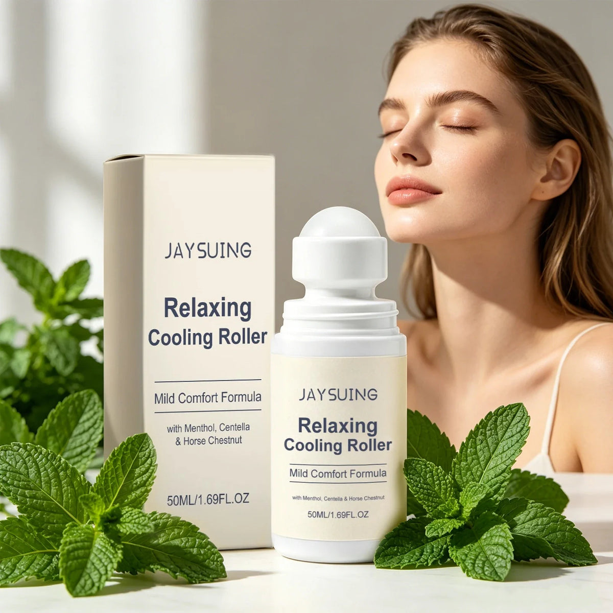 Centella Asiatica Cooling Roll-On Serum – Soothe & Depuff