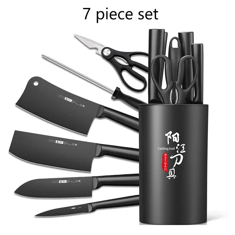 PLYS Kitchen Knife Set – Sharp Stainless Steel Cleaver Set