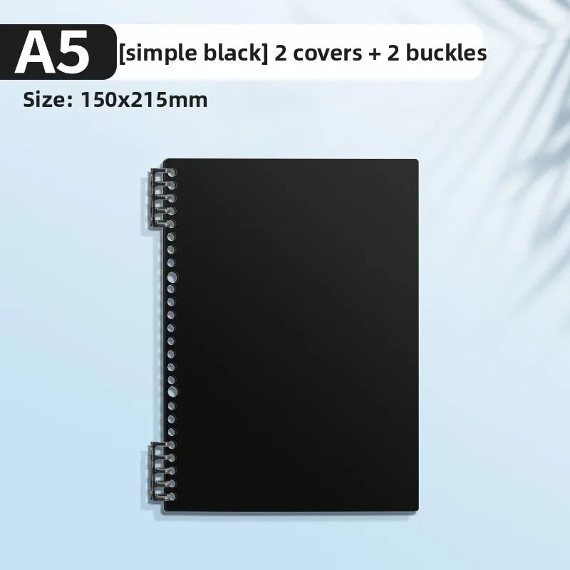 PP Transparent Loose-Leaf Binder Cover A4 A5 B5 – Colorful DIY