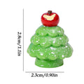 Mini Resin Christmas Tree Figurine | Tabletop Shelf Ornament