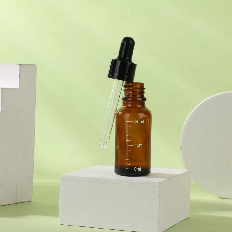 Dropper Bottles Scale Reagent Eye Drop Amber Glass Aromatherapy
