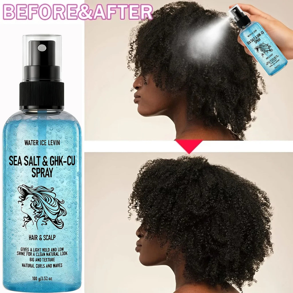 Biotin Keratin Sea Salt Hair Spray – GHK-Cu Curl Enhancer