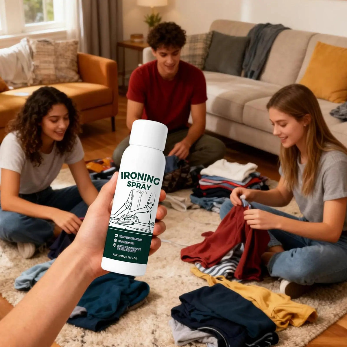 Travel Ironing Starch Spray 100ml – Static Guard for All Fabrics