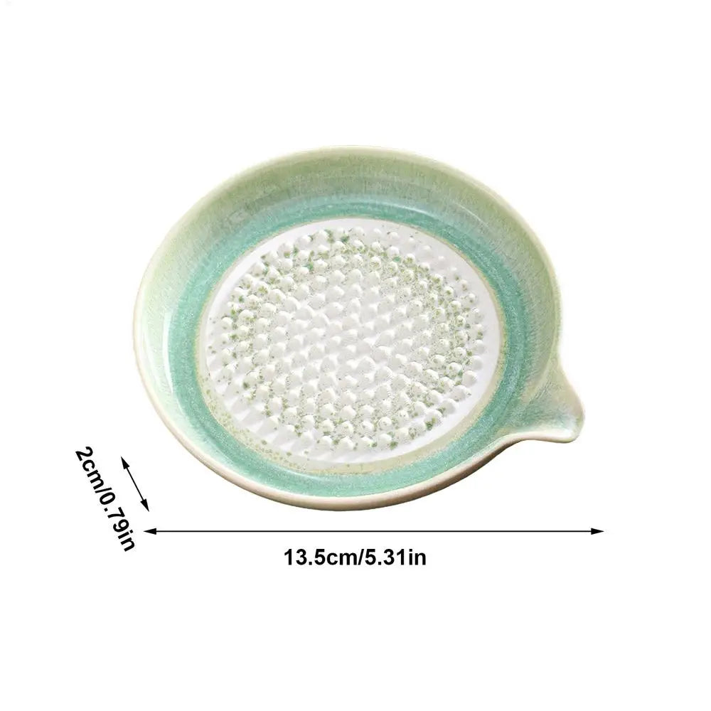 Grating Plate Ceramic Handmade Kitchen Tool Multifunctional Garlic