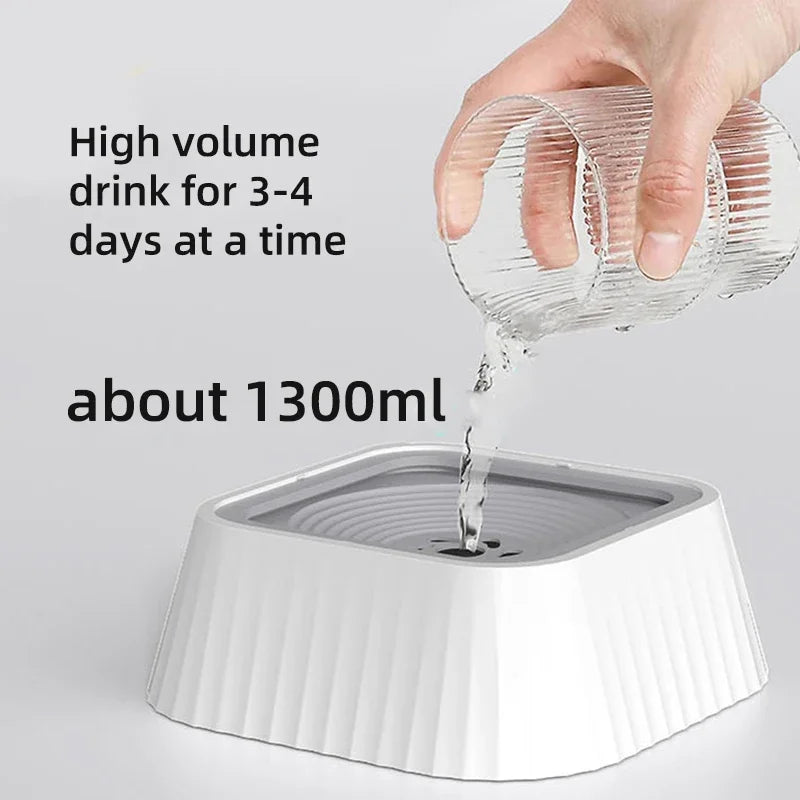 Spill-Proof Pet Water Bowl | Non-Slip Floating Bowl for Dogs & Cats