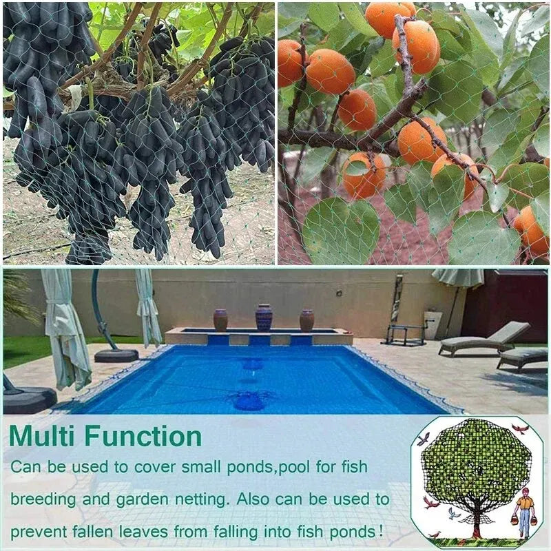 Green Garden Netting UV-Resistant PE Mesh – Bird & Deer Guard