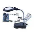 Soldering Helping Hand Clamp with LED Light & Magnifying Glass