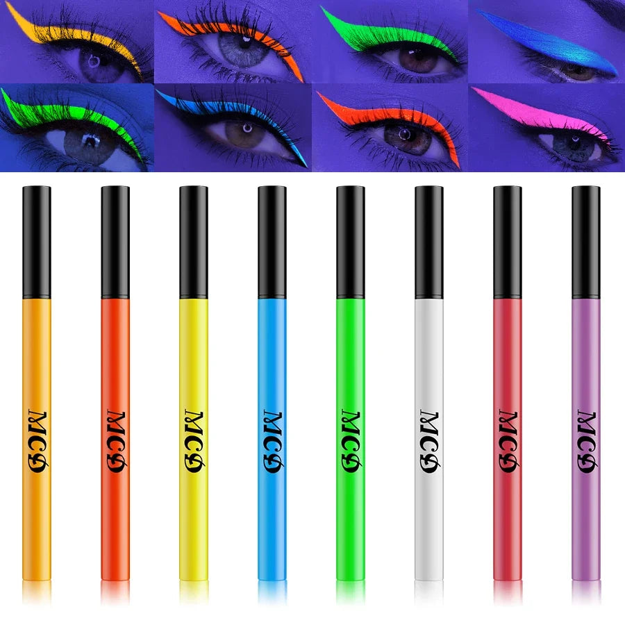 UV Neon Eyeliner Pen – Waterproof Fluorescent Liquid Eye Liner