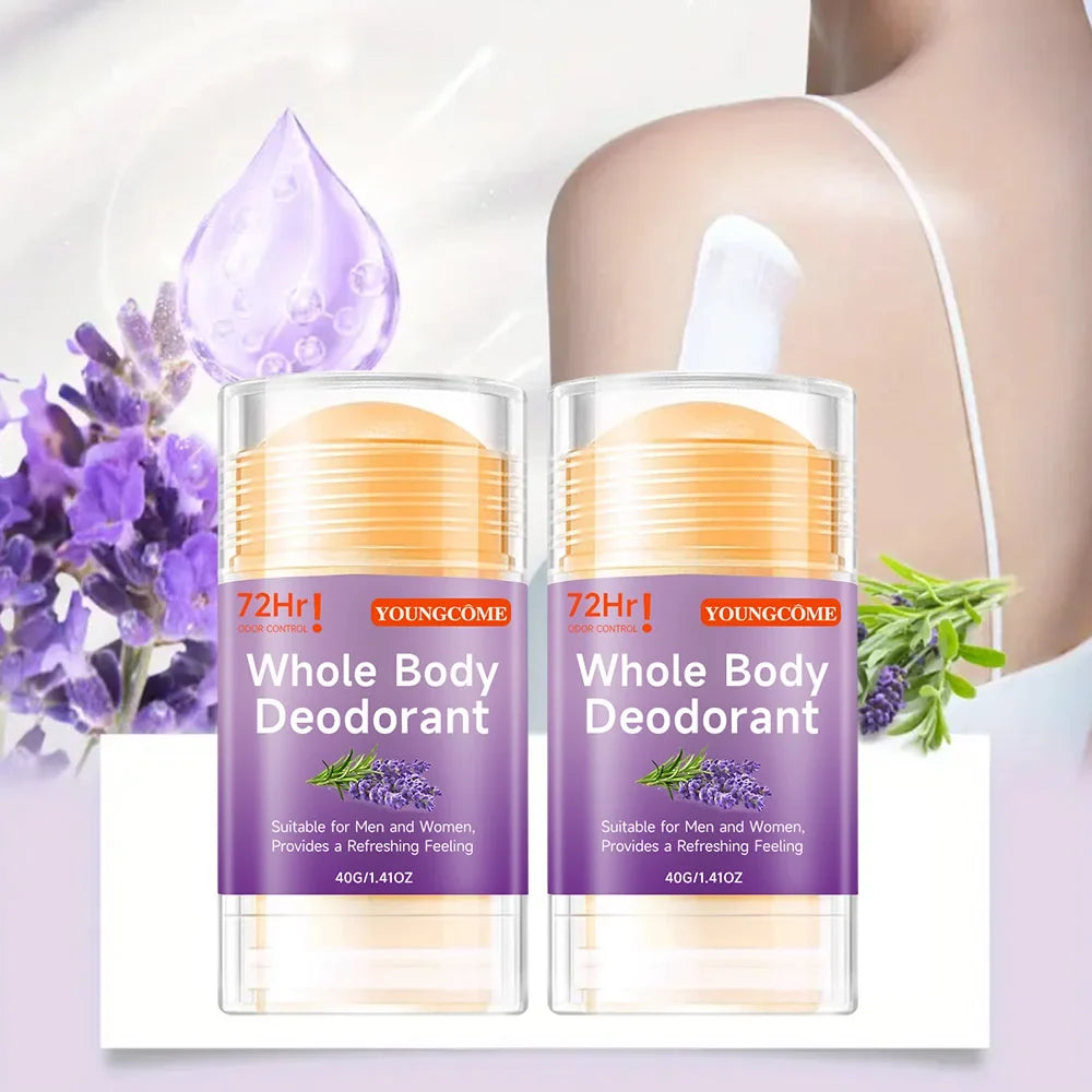 YOUNGCOME Natural Whole Body Deodorant Stick – Peach, 60g
