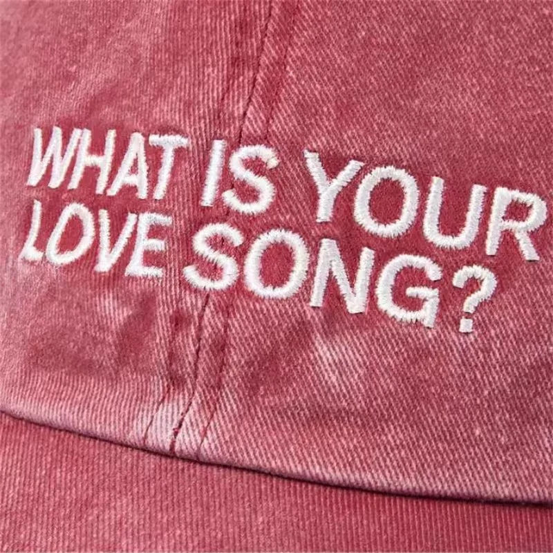 Kpop What Love Song Same Embroidery Baseball Cap Tour Concert Visors