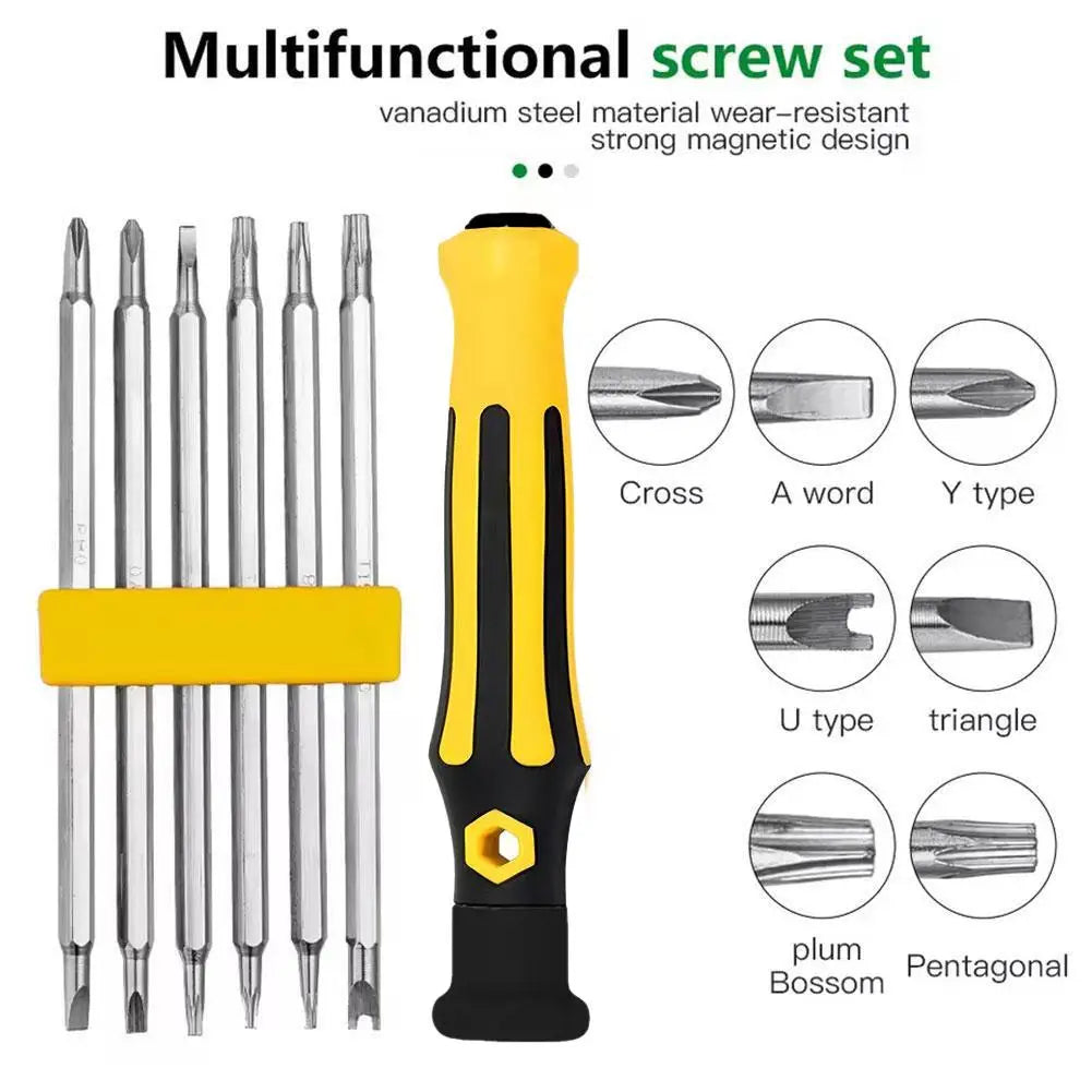 12-in-1 Magnetic Precision Screwdriver Set | Multi-Bit Tool