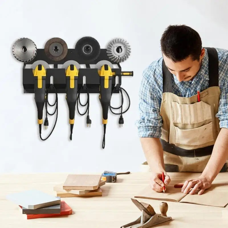 Angle Grinder Wall Mount Storage Rack | Carbon Steel
