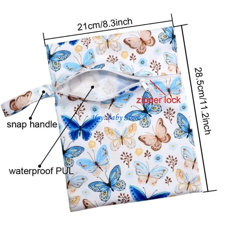 Foldable Baby Diaper Bag | Cartoon Print Stroller Pack