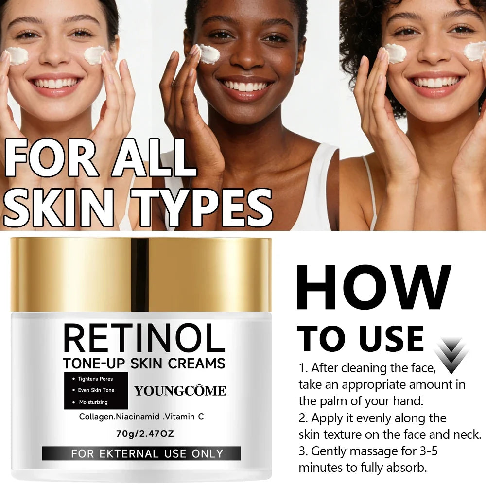 YOUNGCOME Retinol Tone-up Cream Collagen Niacinamide Vitamin C Pore