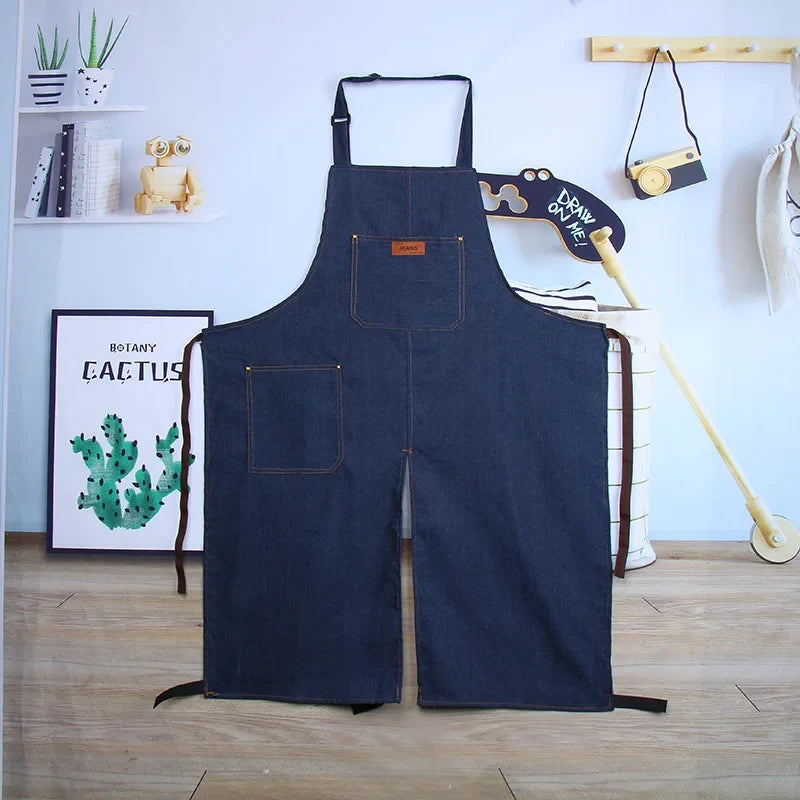 Canvas Pottery Apron | Adjustable Split-Leg DIY Craft Apron