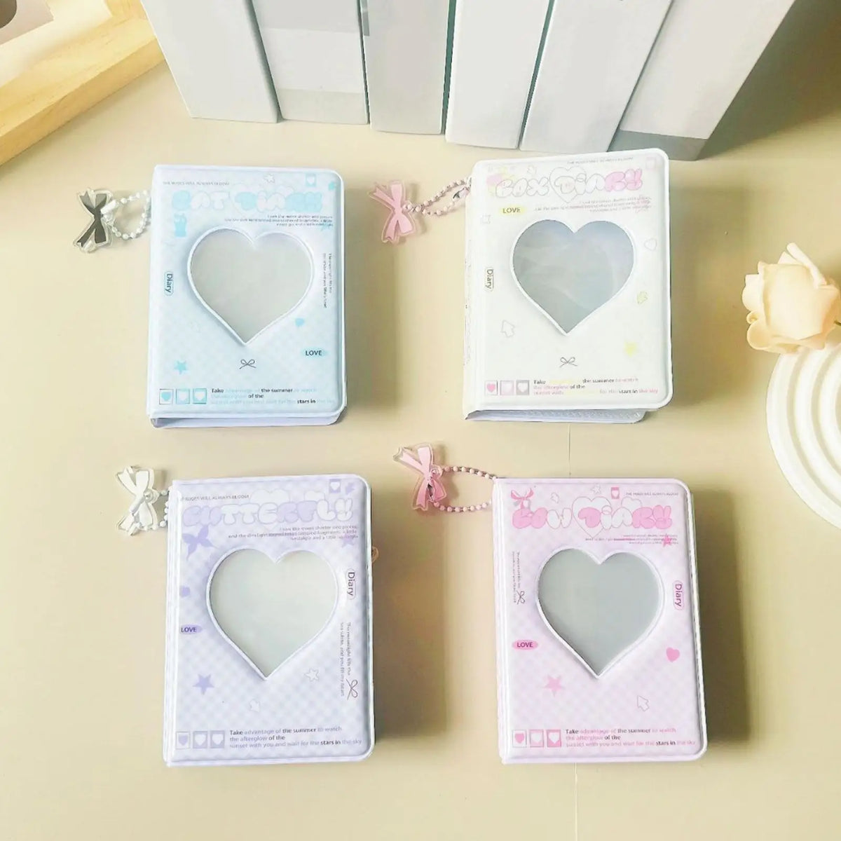 Kpop Photocard Holder Book | 40 Pocket Heart Card Binder