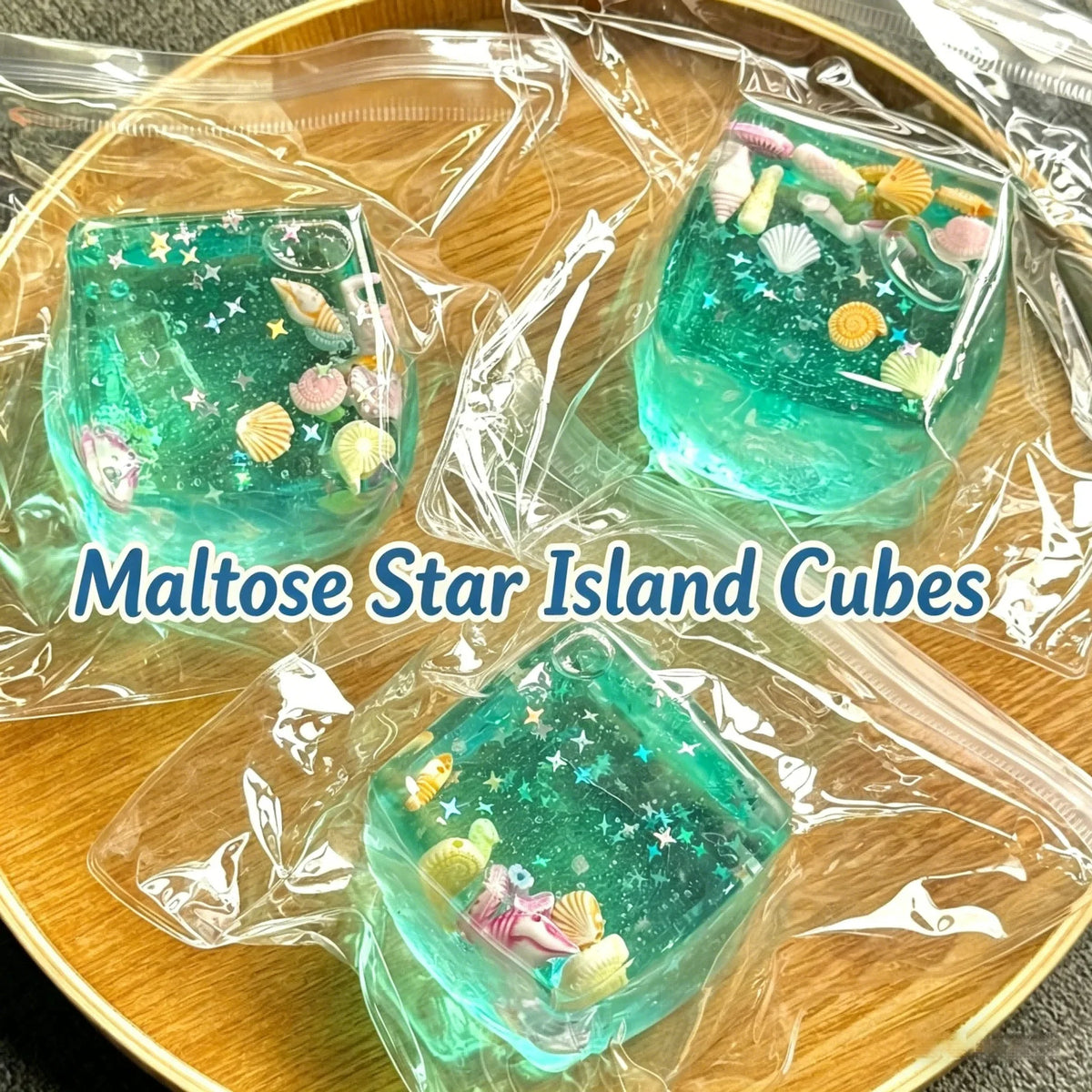 Ocean Squishy Stress Ball Cube – Slow Rise Sensory Fidget Toy