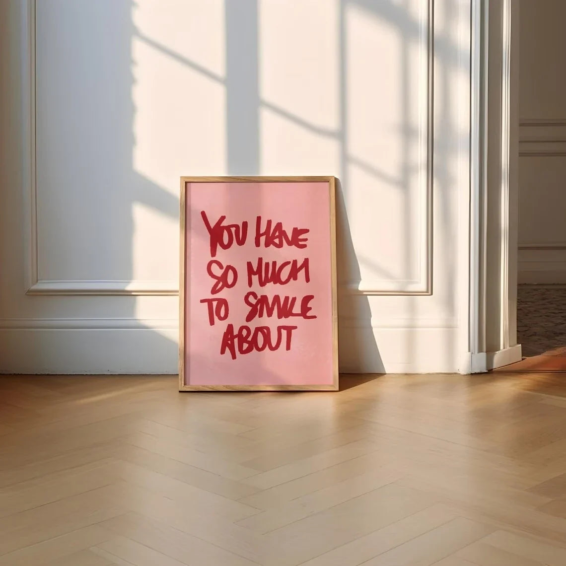 Retro Canvas Wall Art Print – You Have So Much To Smile About