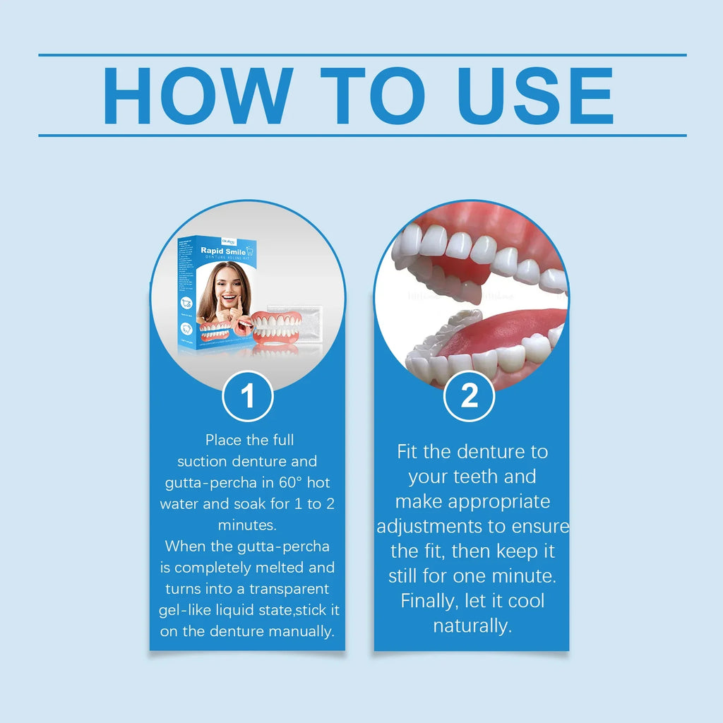Cosmetic Tooth Veneer Kit – Snap-On Smile Enhancer Set