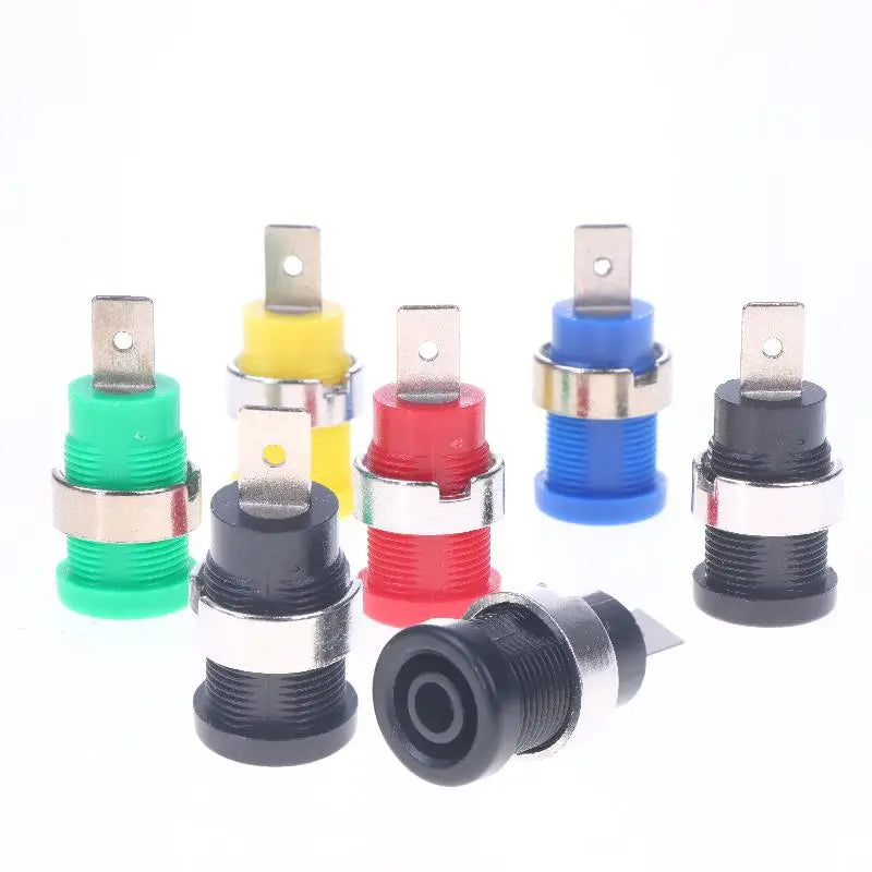 10-Pack 4mm Banana Female Jack Panel Mount Binding Post Sockets