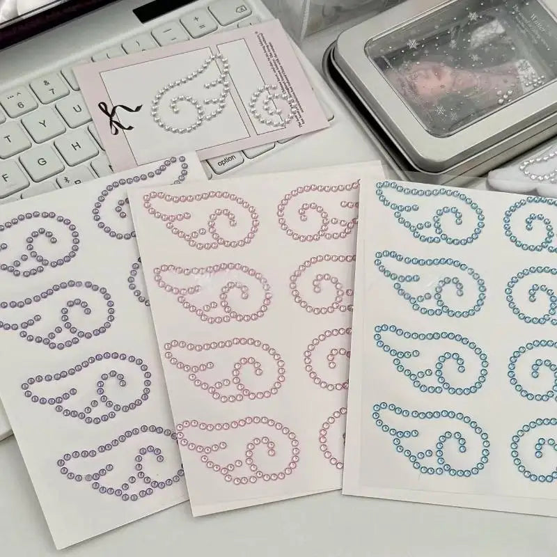 3D Angel Wings Rhinestone Crystal Stickers – Self-Adhesive DIY