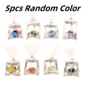 5-Pack Resin Goldfish Water Bag Charms for DIY Jewelry & Keychains
