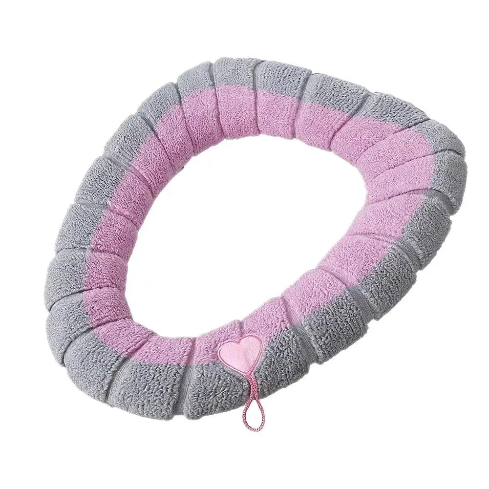 Thick Velvet Toilet Seat Cushion Cover – Universal Fit