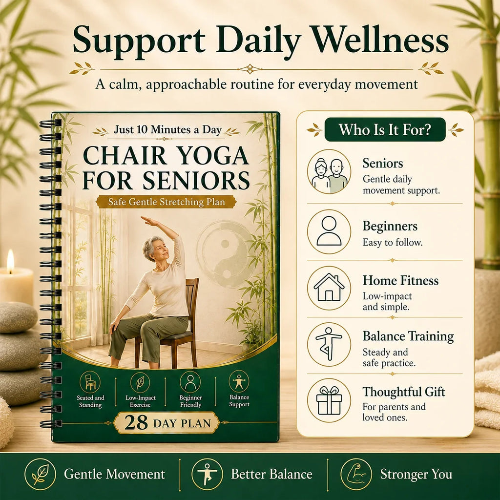Chair Supported Tai Chi Walking Yoga Seniors A5 Spiral 28 Day