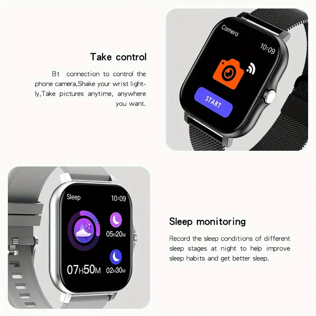 Smart Watch 1.44" Bluetooth Call Fitness Tracker for Men Women