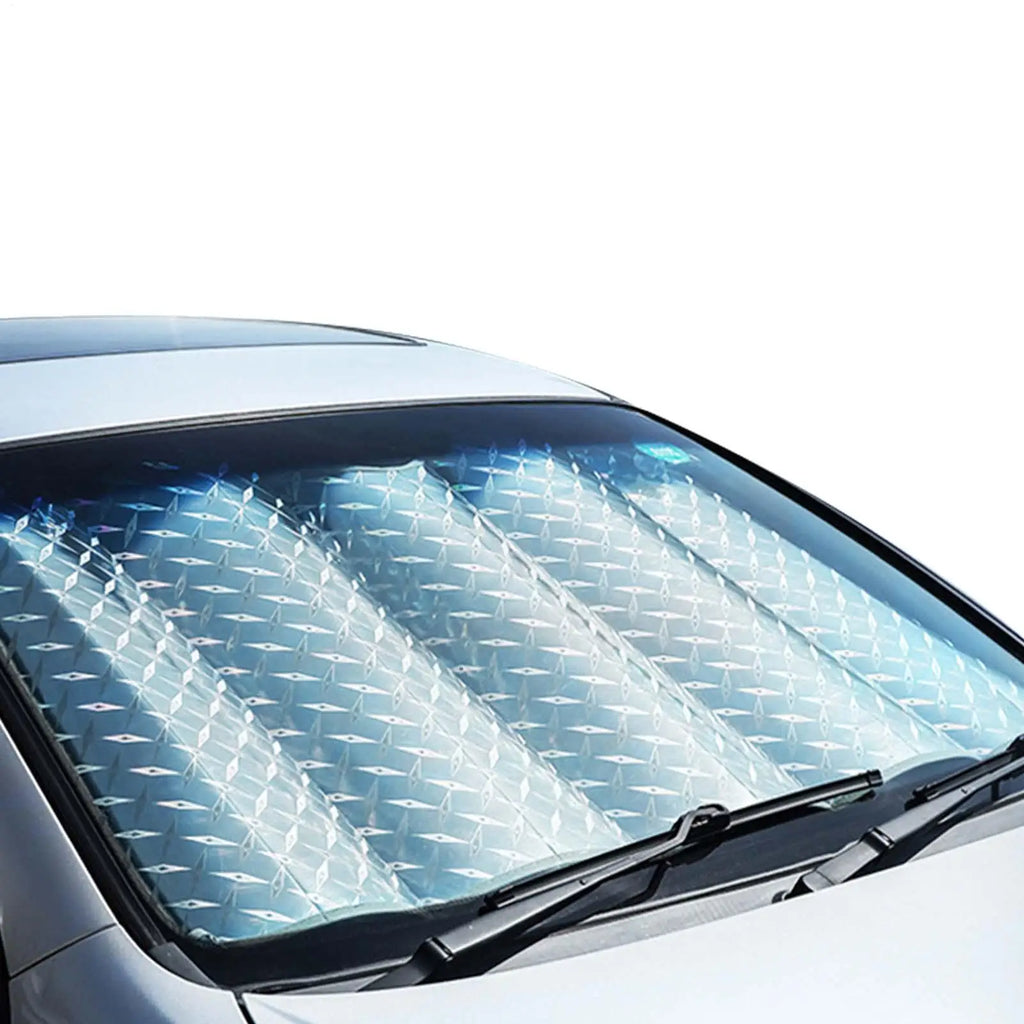 Foldable Car Windshield Sunshade | Reflective UV Protector Cover