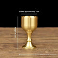 Brass Wine Glass Goblet Tabletop Mini Shot Copper Crafts Red White