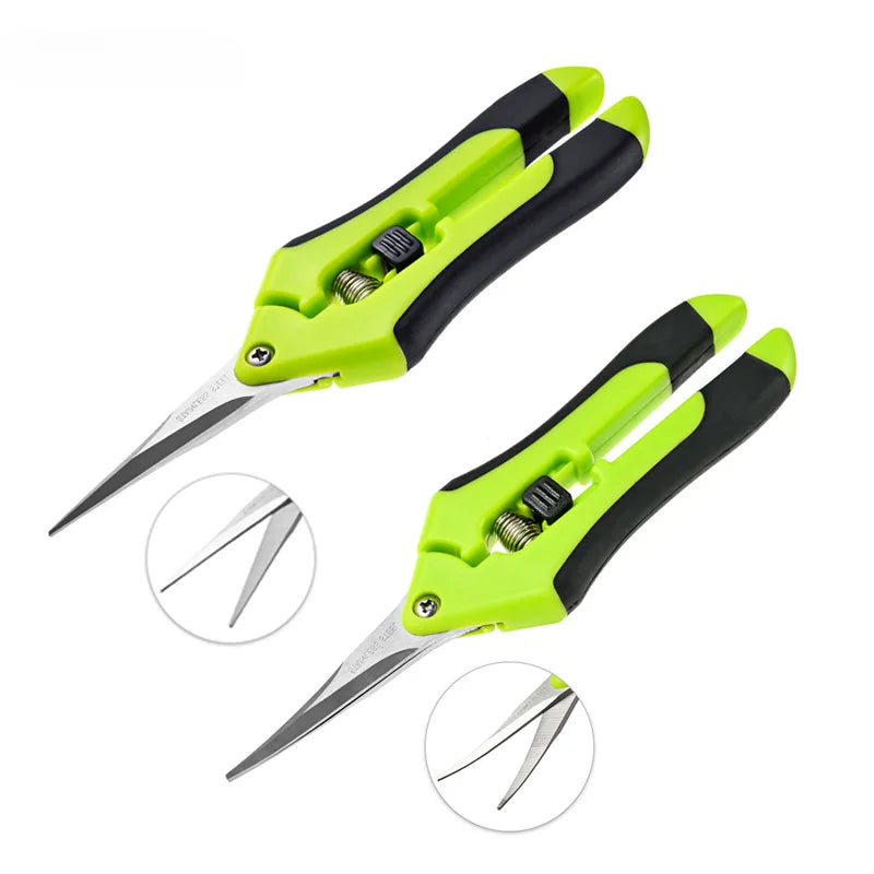 Garden Pruning Shears Stainless Steel Plants Fruit Grape Picking