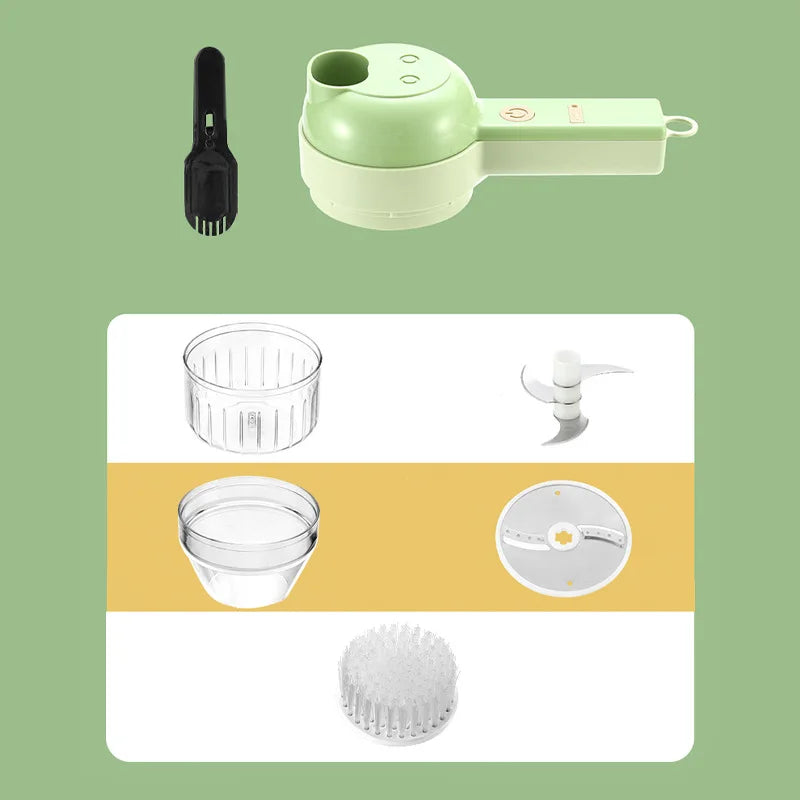 BALASHOV 4-in-1 Electric Food Chopper – Garlic Slicer & Grinder