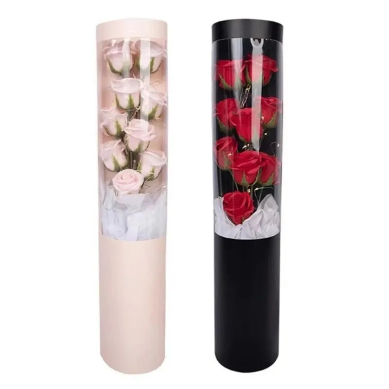 PVC Soap Rose Bouquet Mothers Day Romantic Anniversary Year Festive