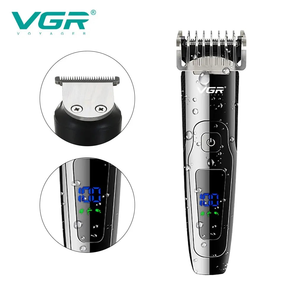 VGR V-072 Electric Hair Clipper for Men | LED, Wet & Dry
