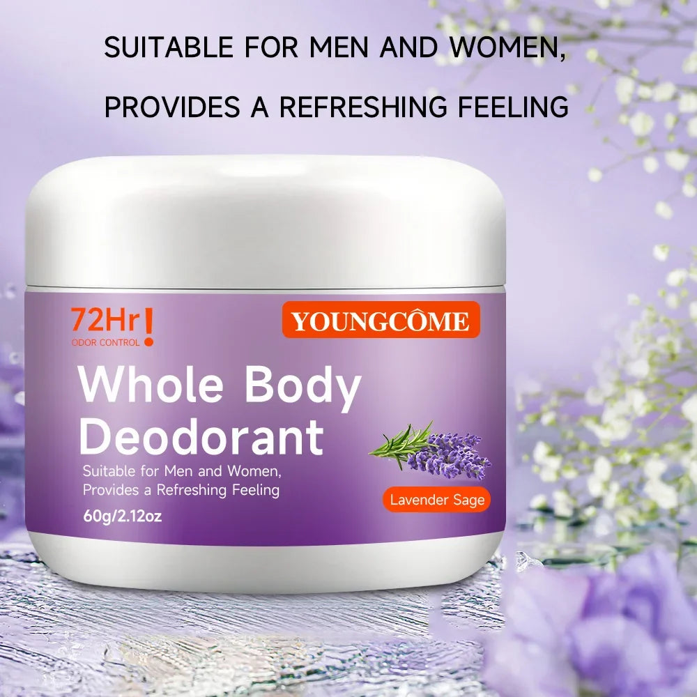 YOUNGCOME Natural Whole Body Deodorant Stick – Peach, 60g