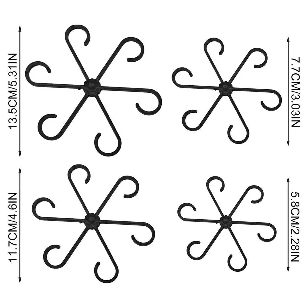 4-Piece Adjustable Plant Support Clips for Climbing Stems
