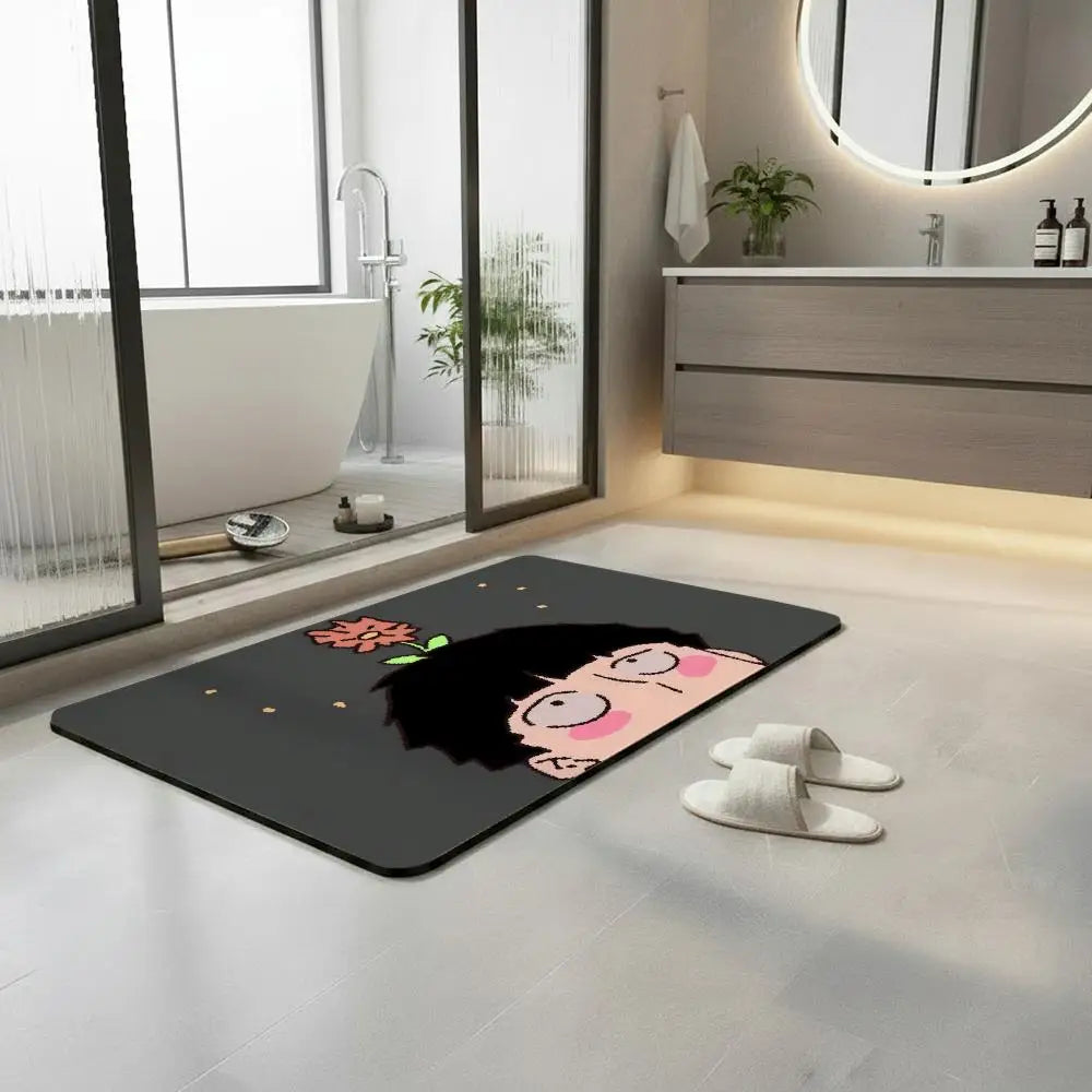 Mob Psycho 100 Diatomite Bath Mat – Quick Dry & Anti-Slip