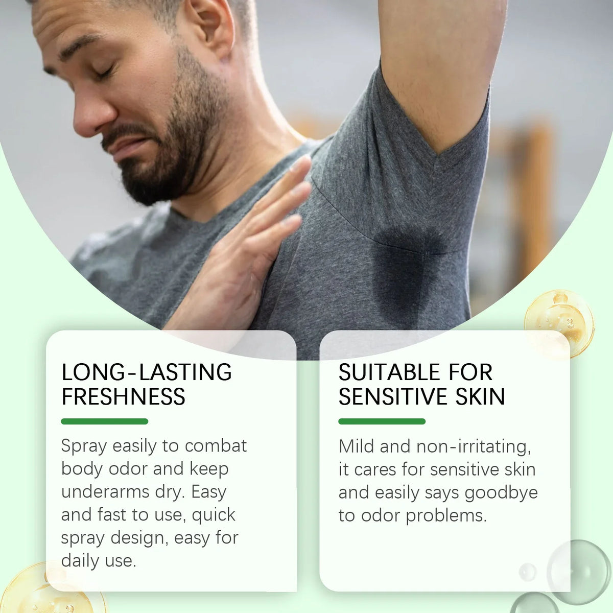 Jaysuing Underarm Deodorant Spray | Natural Plant Formula