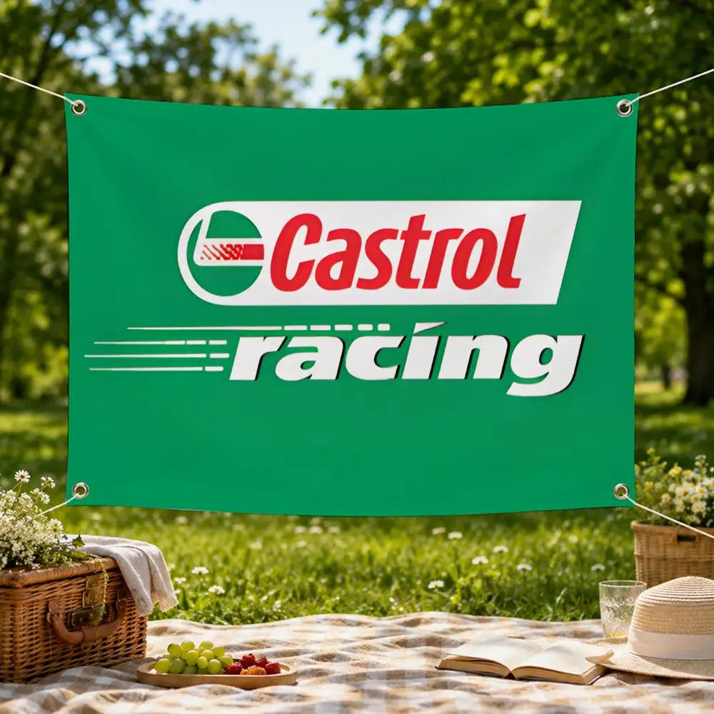 Castrol Automotive Flag Banner – Indoor & Outdoor Wall Decor