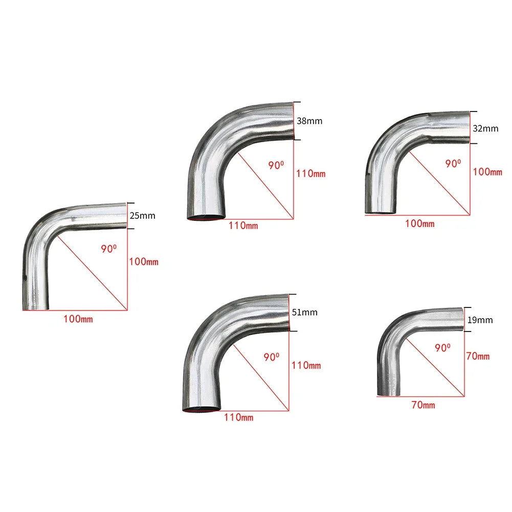 Stainless Steel Elbow 90 Degree Mandrel Bend Tube Polished Pipe 19 25