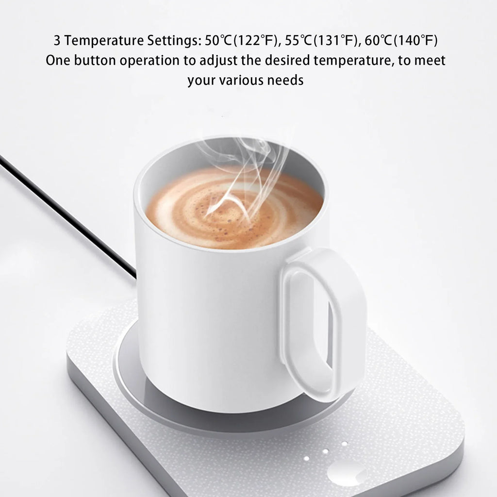 Smart Mug Warmer Coaster | 3 Temp Settings & Auto Shut-Off