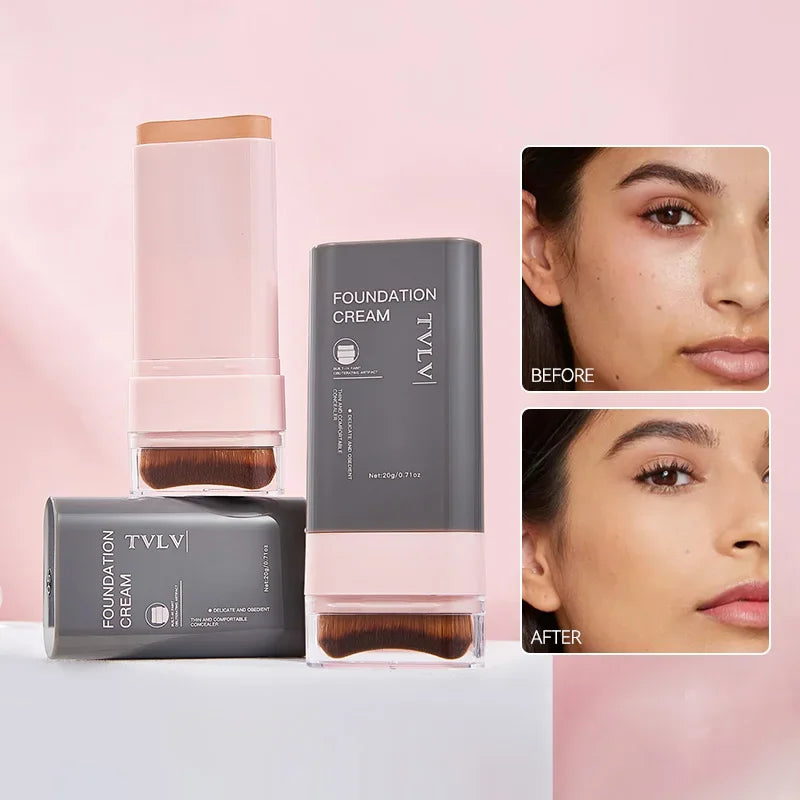 Concealing Foundation Stick 5 Shades Built-in Brush Brighten