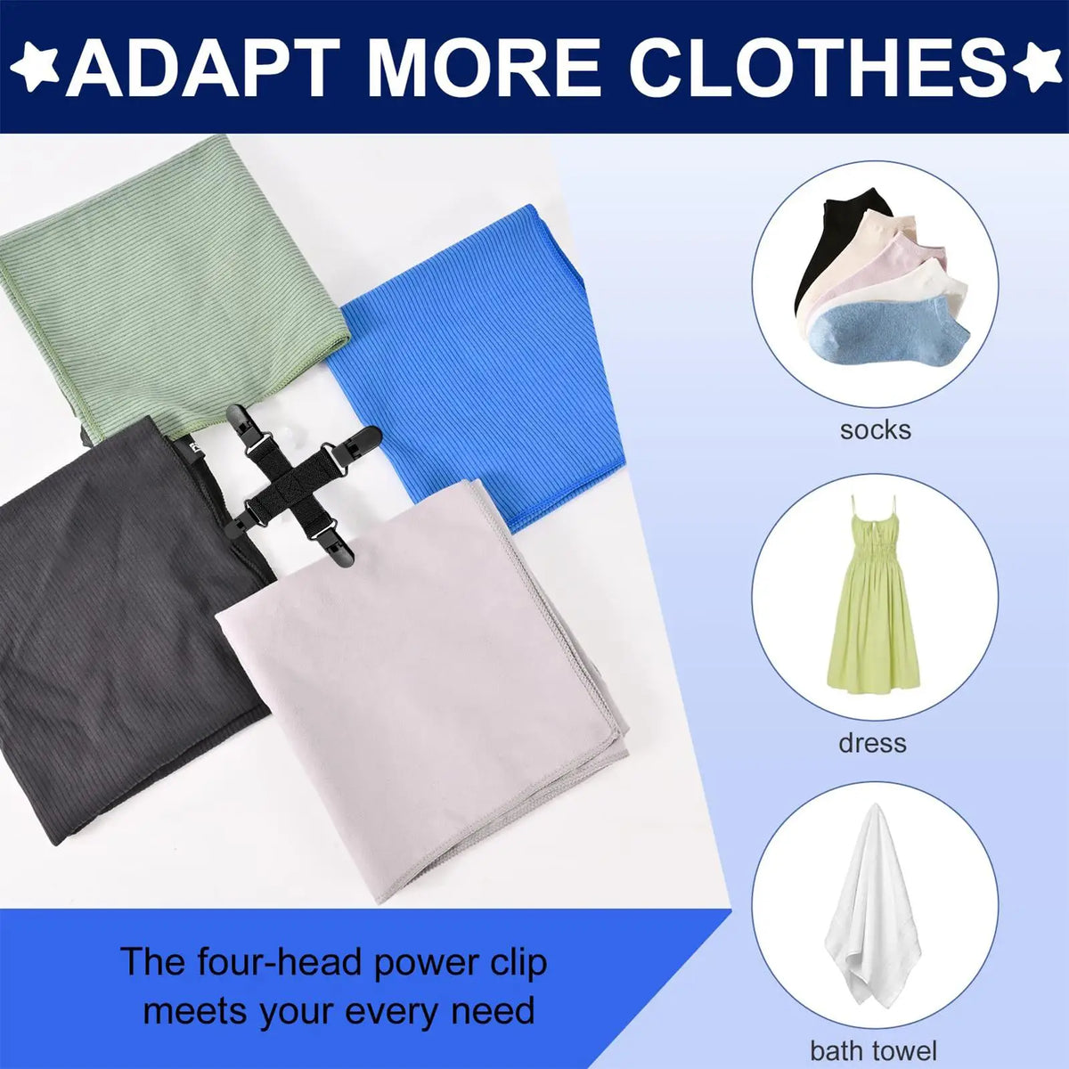 Bed Sheet Detangler Four Clip Household Laundry Blankets Detangling