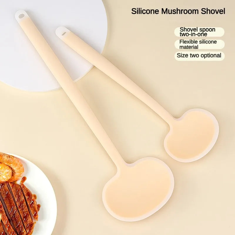 Silicone Mushroom Spatula – Nonstick-Safe One-Piece Turner