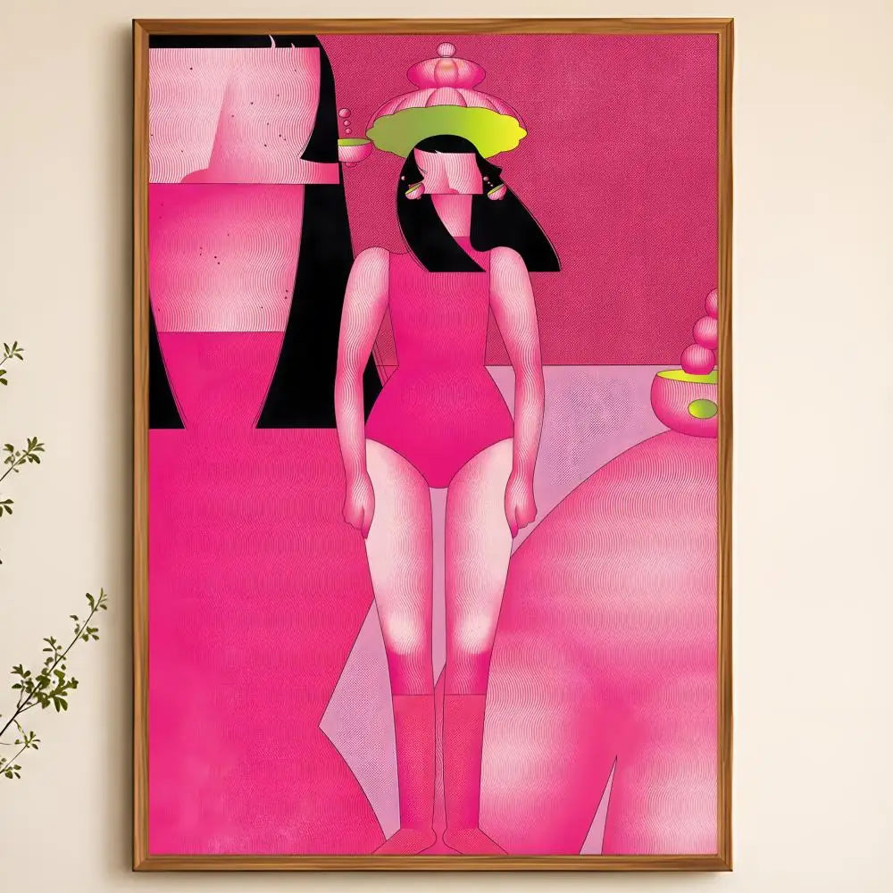 Peel & Stick PVC Wall Poster – Fashion Girl Illustration HD Art