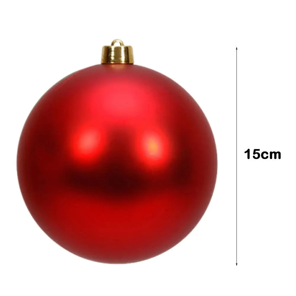15cm Giant Matte Christmas Ball Ornament – Holiday Decoration