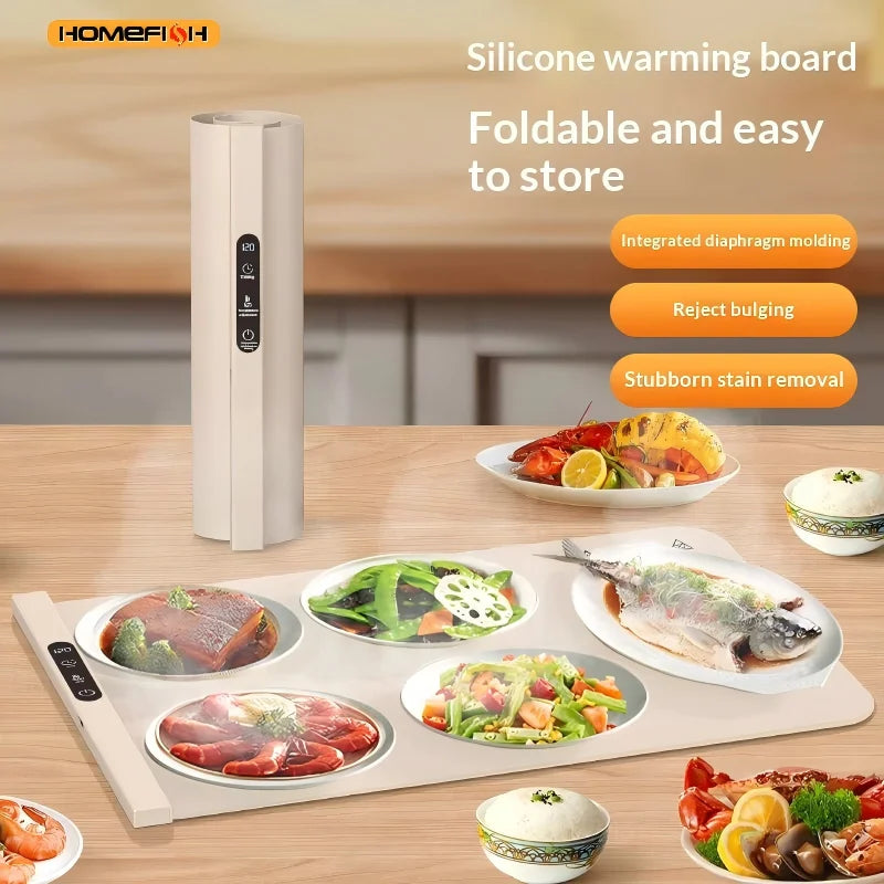 HOMEFISH Portable Food Warming Plate & Table Mat | 220V