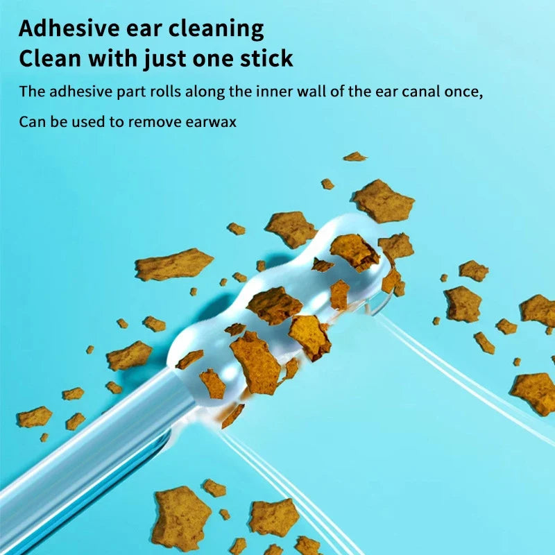 Silicone Sticky Ear Swabs – 24pc Disposable Earwax Remover